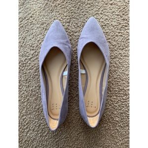 Purple Pointed-Toe Flats